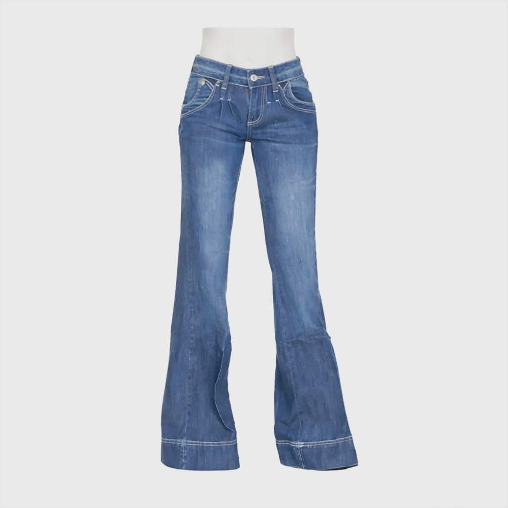 NWT Flamingals Low Rise, Wide Leg Flare Jeans. size MED